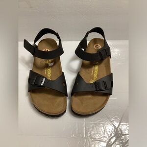 Birkenstock black Rio  birko flor unisex sandals